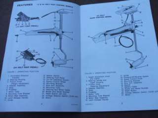   Johnson Trolling Motor Owners Manual 12 & 24 Volt Electric FREE SH