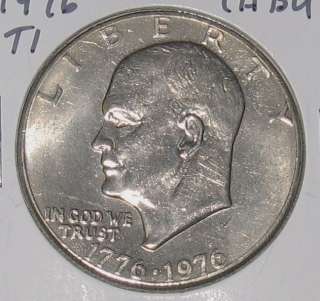 1976 TYPE I EISENHOWER CLAD DOLLAR CHOICE BU J60  