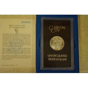    CC Carson City Uncirculated BU Morgan Silver Dollar 