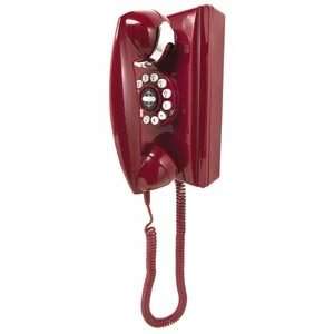  1940 Style Wall Phone Red Color Electronics