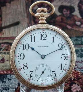 Old Antique Estate Waltham 23 Jewel Vanguard Pocket Watch w/Hunting 