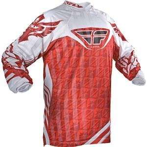   Fly Racing Kinetic Mesh Jersey   2009   X Large/Red/White Automotive