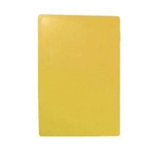 Tablecraft Yellow Polyethylene Cutting Board   18 X 24 X 1/2 