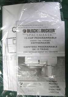   Cabinet Black Coffee Maker Spacemaker 12 Cup Drip 50875536821  