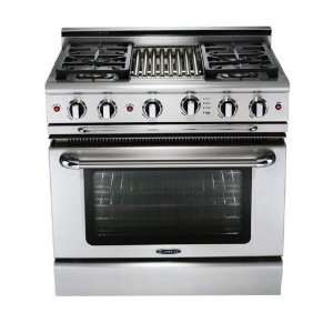   Precision 36 In. Stainless Steel Freestanding Gas Range Appliances