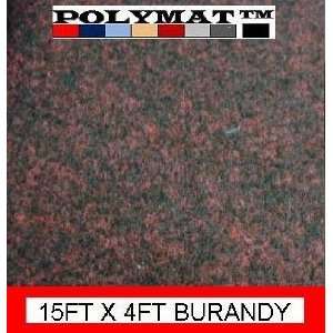  15ft Long * 4 Wide Polymat Burgundy Speaker Box Carpet Dj Speaker 