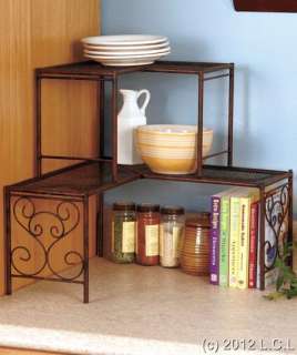   KITCHEN OVER THE SINK SHELF, 2 TIER CORNER SHELF AND/OR STORAGE BASKET