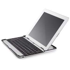   Keyboard Case for Apple iPad 2 (Silver with Black Keys) Computers