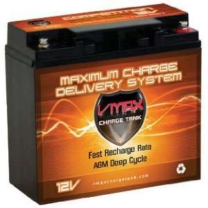   comp UPS replacement deep cycle battery AGM 20AH VMAX Backup Battery
