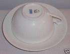   by royal copenhagen white ribbed cup saucer expedited shipping