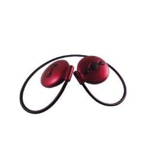Stylish Wireless Stereo Bluetooth Headset/ Headphone for ZTE Z221 (Red 
