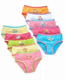 Greendog Kids Underwear, Girls 10 Pack Days of the Week