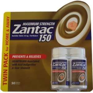 Maximum Strength ZANTAC Acid Reduce 150mg 90 Tablets. 6 81421 03113 4 