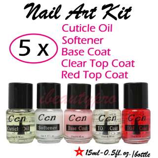   Softener Base Top Coat Nail polish Nail Art Acrylic UV Gel Kit  