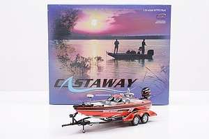 castaway by action tony stewart 20  boat trailer 1 24 scale 