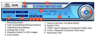 DVR Software Control Panel For USB Component Video DVR Adapter