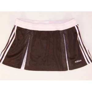 Adidas Basketball Skirt in Chocolate/Light Pink