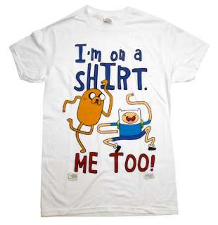 Adventure Time Im On A Shirt Finn And Jake Cartoon T Shirt Tee  