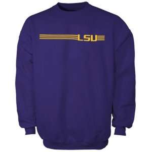  adidas LSU Tigers Purple Money Crew Sweatshirt Sports 