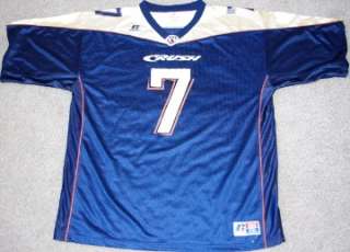 RUSSELL AFL COLORADO CRUSH JERSEY XXL 2XL ARENA FOOTBALL USED #7 ELWAY 