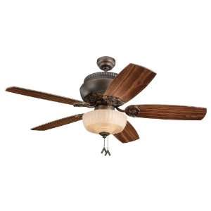   Fan Model MC 5AN52RBD L 2 in Roman Bronze with American Walnut blades