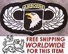 Airborne Military Shield Embroidered Iron Patch  