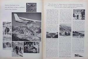 1963 Cessna Aircraft Airplane Plane ORIGINAL Vintage Ad  