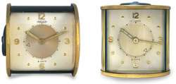 Set of Vintage Jaeger & LeCoultre Brass Alarm Clocks  