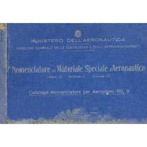  IMAN RO.5 Aircraft Parts Manual  1930 iman Books
