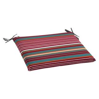 Room Essentials™ Outdoor Seat Pad/Dining Cushion   Red Stripe.Opens 