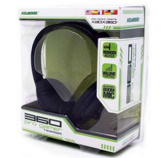 Xbox 360 Live Pro Gamer Headset with Mic BLACK   Komodo 812820033669 