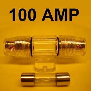 100 AMP WATER PROOF FUSE HOLDER AGU 10 8 6 4 GAUGE AWG  