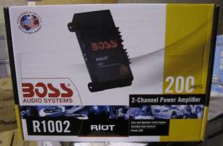 NEW BOSS AUDIO R1002 2 CHA 200W POWER AMPLIFIER CAR AMP 791489115322 
