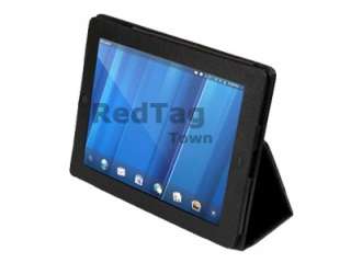 Folio Stand Leather Case Cover for HP TouchPad Tablet  