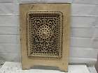 antique late 1800 s cast iron ornate fireplace cover very