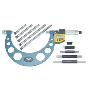 Electronic Outside Micrometer Sets With Interchangeable Anvils 