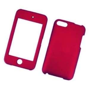 Apple Ipod Touch 2nd 3rd Generation Crimson Red Rubberized Case Cell 