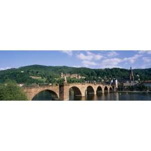 Arch Bridge across Neckar River, Heidelberg, Baden Wurttemberg 