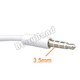 5mm Audio Headphone Splitter Cable Adapter For iPhone 3G 3GS 4G 