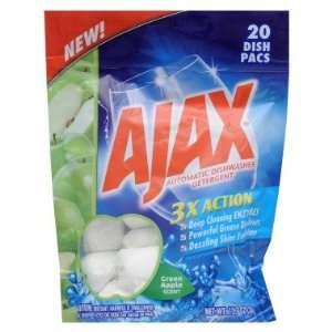 Ajax Automatic Dishwasher Pacs   Green Apple, 20 ct  