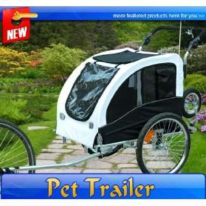  Frugah New Black Color Dog Bike Trailer/stroller 2 in 1 