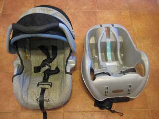 Graco SnugRide Baby Infant Car Seat SafeSeat Adjustable Canopy 
