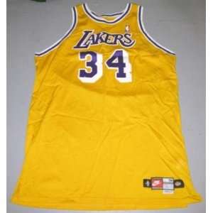  Shaquille Shaq Oneal Game Used La Lakers Uniform Mears 