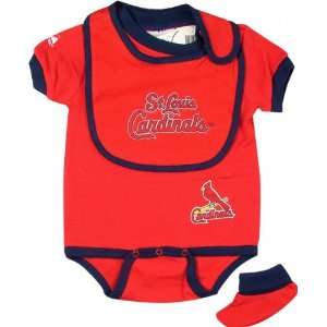   St. Louis Cardinals Baby Bib and Bootie Creeper Set