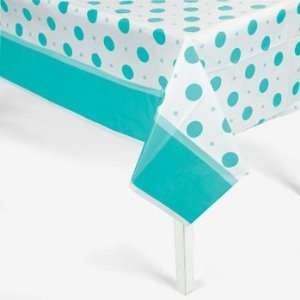  Blue Polka Dot Baby Shower Table Cover   Tableware & Table 