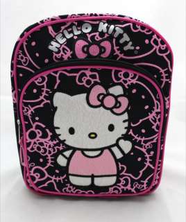 Hello Kitty BLACK GLITTER FACE School 10 Mini Backpack Bag  