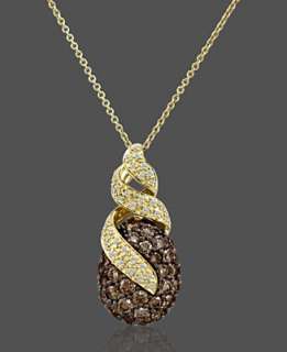 Le Vian 14k Gold Pendant, Chocolate Diamond Drop (2 1/5 ct. t.w 