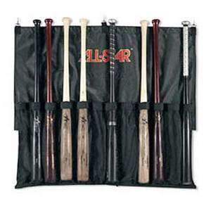 Baseball/Softball 12 Bats Heavy Nylon Hanging Bat Rack Dugout Bag w 