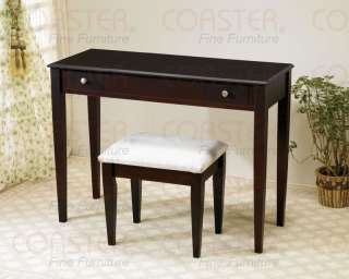 Coaster Cappuccino Flip Top Vanity Makeup Table Set 300080 