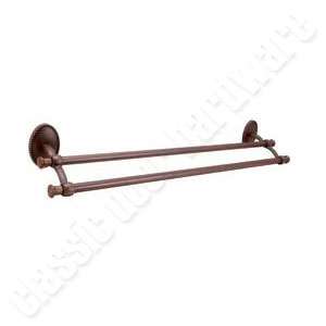 Beaded Oil Rubbed Bronze 24 Double Towel Bar 3104  